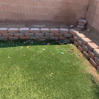 So Fresh Turf Cleaners - Before they cleaned - wasn't horrible but definitely was in need of some TLC - Artificial Turf Near Me - Las Vegas, Nevada