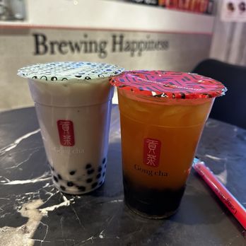 Gong Cha - Taro coconut and passion fruit green tea - Bubble Tea Near Me - Washington, DC, District of Columbia