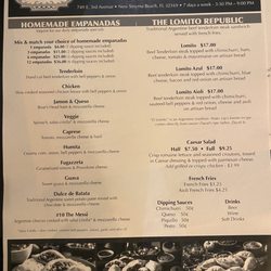 Empanada Bar - New menu