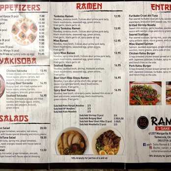 Soho Ramen and Sake Bar - Menu - Ramen Near Me - Temecula, California Soho Ramen and Sake Bar - Menu - Ramen Near Me - Temecula, California