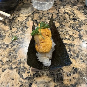 Matsu Sushi - Uni prawn hand rolls - Sushi Bars Near Me - Castaic, California