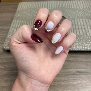 Marina Nails Spa - SNS dip manicure with desgin by Summer - Nail Salons Near Me - Venice, California Marina Nails Spa - SNS dip manicure with desgin by Summer - Nail Salons Near Me - Venice, California