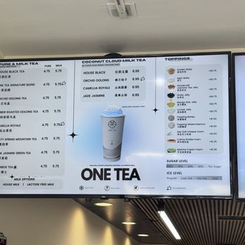 One Tea - Menu - Bubble Tea Near Me - Temple City, California One Tea - Menu - Bubble Tea Near Me - Temple City, California