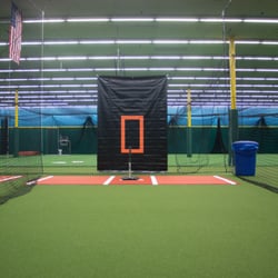 The Dugout - Batting Cages with L screens and tanner tees