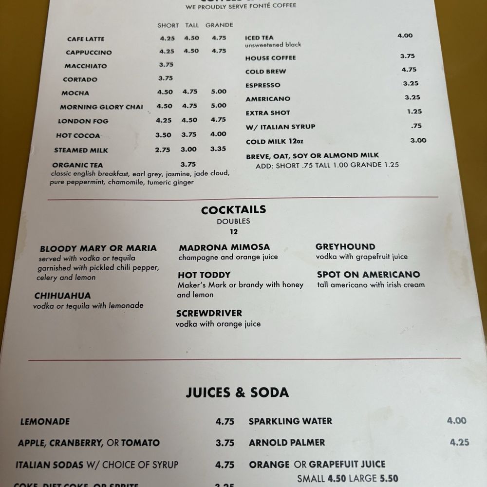 Hi Spot Cafe - Menu - New American Near Me - Seattle, Washington Hi Spot Cafe - Menu - New American Near Me - Seattle, Washington
