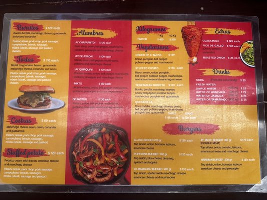 Menu photo 2 AY TACO ! Playa del Carmen, ROO