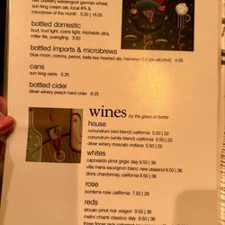Beverage menu (11/24)