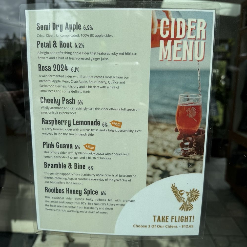 Banditry Cider - Menu - Cideries Near Me - Gibsons, British Columbia