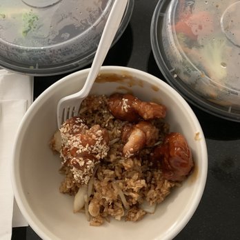 Joy Luck House - Sesame chicken with fried rice. Yum! - Chinese Near Me - Washington, DC, District of Columbia