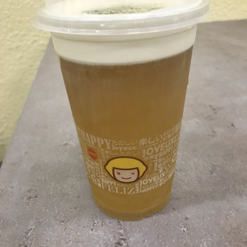 Happy Lemon - Green tea with salty cheese - pretty good - Bubble Tea Near Me - San Leandro, California
