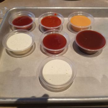 The Crack Shack - The sauces.. ketchup, hot sauce, sriracha thousand island, ranch, gingery sweet and sour and kimchi bbq - Chicken Shop Near Me - Costa Mesa, California The Crack Shack - The sauces.. ketchup, hot sauce, sriracha thousand island, ranch, gingery sweet and sour and kimchi bbq - Chicken Shop Near Me - Costa Mesa, California