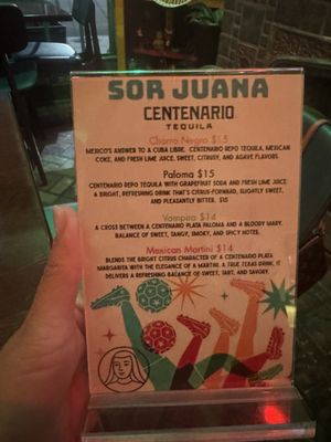 Menu photo 2 Sor Juana Dallas, TX