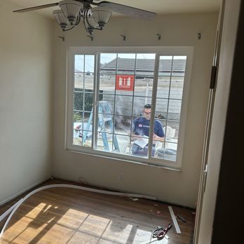 Flores Windows & Doors - Felipe working hard - Windows Installation Near Me - Wilmington, California