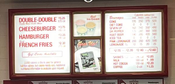 Menu photo 3 In-N-Out Burger El Segundo, CA