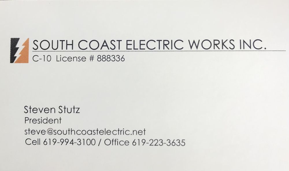 Slide of South Coast Electric