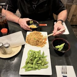 Sakura - Fried rice side and edamame