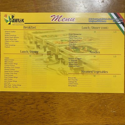 Menu photo 4 Jamrok Caribbean Buffet Clarksville, TN Menu photo 4 Jamrok Caribbean Buffet Clarksville, TN