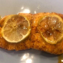 Luken's Poultry Fish & Seafood - Atlantic salmon all cooked up w some summer lemon shades