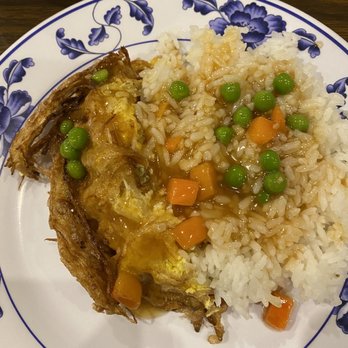 Great Beijing - Shrimp Egg foo young w/the sauce served separately - Chinese Near Me - Lincolnwood, Illinois