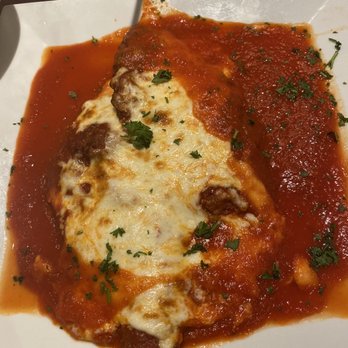 Angelos Italian Restaurant - Veal Parmigiana I got the pasta on the side. - Italian Near Me - Midlothian, Virginia
