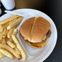 Christine’s Restaurant - Jumbo burger with reg fries