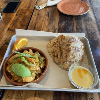 Aman Cafe - roti comfort with chicken - Asian Fusion Near Me - Oakland, California