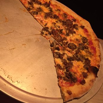 Ada's Kitchen - Sausage and Mushroom pizza (what's left..) - Pizza Near Me - Rockland, Maine