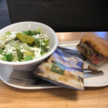 Panera Bread - Greek salad and half Cuban sandwich - Sandwiches Near Me - Gurnee, Illinois Panera Bread - Greek salad and half Cuban sandwich - Sandwiches Near Me - Gurnee, Illinois