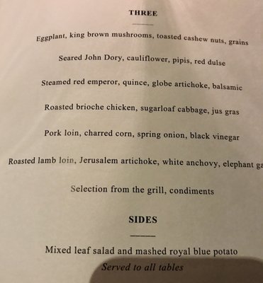Menu photo 6 Aria Restaurant Sydney Sydney, NSW
