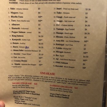 Oto Sushi - Menu as of July 2018 - Japanese Near Me - Redmond, Washington Oto Sushi - Menu as of July 2018 - Japanese Near Me - Redmond, Washington