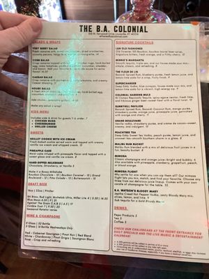 Menu photo 3 The B.A. Colonial Louisville, KY