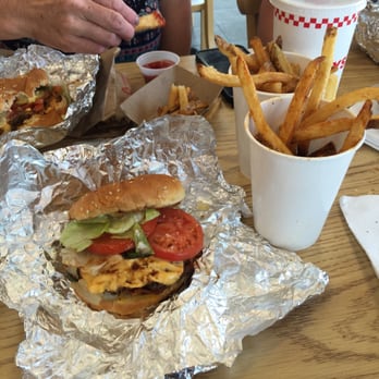 Five Guys - little cheese burger with Cajun fries - Burgers Near Me - Draper, Utah
