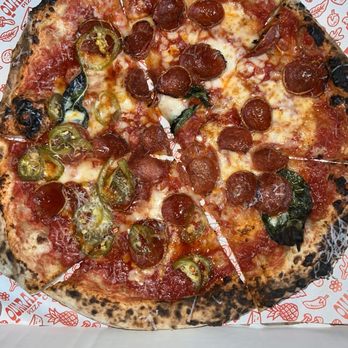 Quarantine Pizza - Half Pepperoni and half Spiceroni - Pizza Near Me - Los Angeles, California