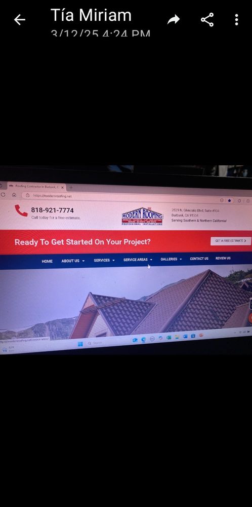 Slide of Modern Roofing