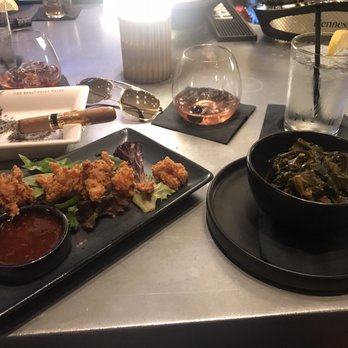 Fellaship - Lobster bites, collard greens and the Fellaship drink - Cigar Bars Near Me - Atlanta, Georgia Fellaship - Lobster bites, collard greens and the Fellaship drink - Cigar Bars Near Me - Atlanta, Georgia
