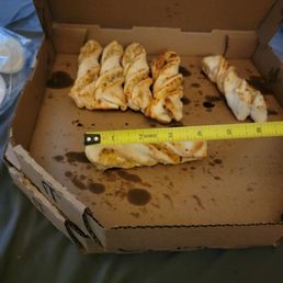 Parmesan bread twists from Round Table Pizza.