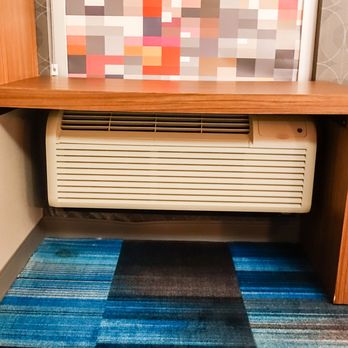 Aloft by Marriott College Station - Air conditioner blocked by desk - Hotels Near Me - College Station, Texas