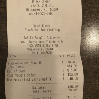 Black Sheep - Wine Bars Near Me - Milwaukee, Wisconsin
