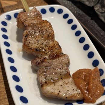 Kiraku - Black pork belly skewer - Tapas/Small Plates Near Me - Berkeley, California Kiraku - Black pork belly skewer - Tapas/Small Plates Near Me - Berkeley, California