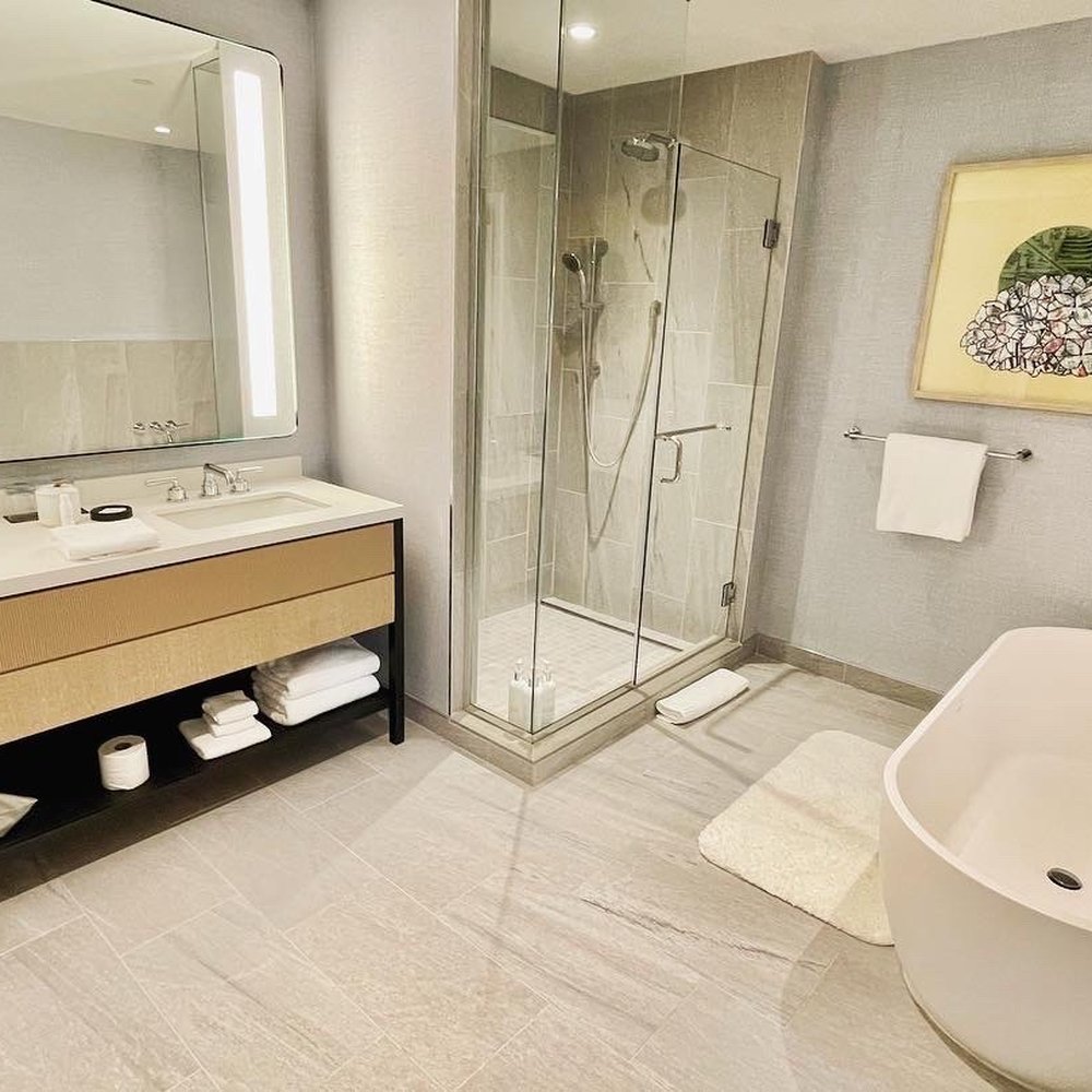 Kimpton The Forum Hotel - 1BR Suite - Bathroom - Hotels Near Me - Charlottesville, Virginia Kimpton The Forum Hotel - 1BR Suite - Bathroom - Hotels Near Me - Charlottesville, Virginia