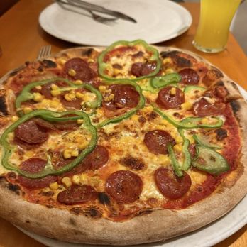 Pizzeria Crocodiles - Salami Piccante Pizza - Pizza Near Me - Innsbruck, 7 Pizzeria Crocodiles - Salami Piccante Pizza - Pizza Near Me - Innsbruck, 7