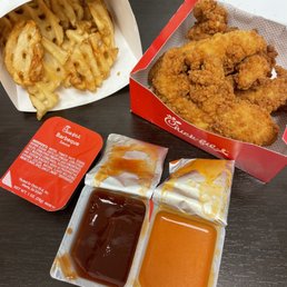 Chicken Tender and Waffle Fries