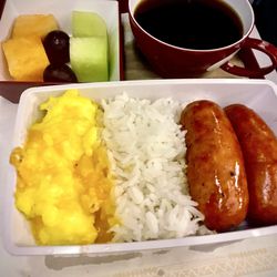 Philippine Airlines - Breakfast. One of the better meals from my 2 rides.