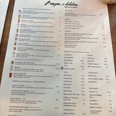 Menu photo 2 Burger and Lobster London, XGL Menu photo 2 Burger and Lobster London, XGL