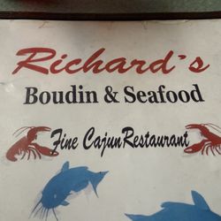 Richard's Boudin & Seafood - Menu cover