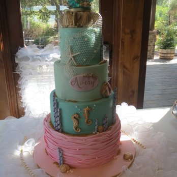 Cake Barn - Under The Sea Bat Mitzvah Cake - Bakeries Near Me