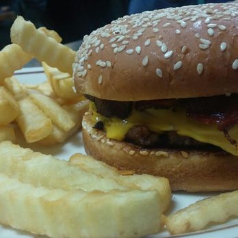 Casa Mendoza - Delicious crispy bacon cheeseburger with a side of fries. Burger was decent. Fries needed salt. - Mexican Near Me - Three Rivers, California Casa Mendoza - Delicious crispy bacon cheeseburger with a side of fries. Burger was decent. Fries needed salt. - Mexican Near Me - Three Rivers, California