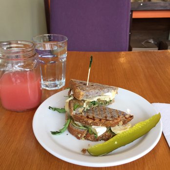 Purple Penguin Cafe - Purple Pig sandwich and hand pressed grapefruit juice - Coffee & Tea Near Me - Toronto, Ontario