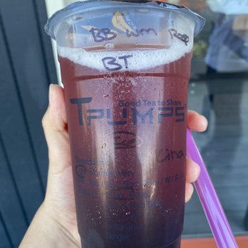 Tpumps - Blackberry, watermelon, rose black tea less sweet! - Bubble Tea Near Me - San Jose, California