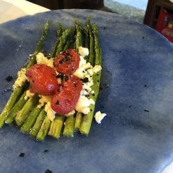 Casa Maria - Asparagus with parmesan and roasted tomatoes
